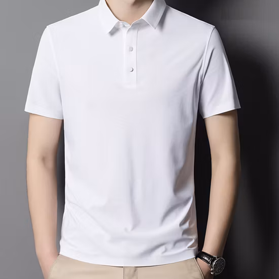 Fábrica de algodão por atacado spandex/pique 100% algodão/algodão poliéster personalizado verão solto camisa polo masculina de alta qualidade