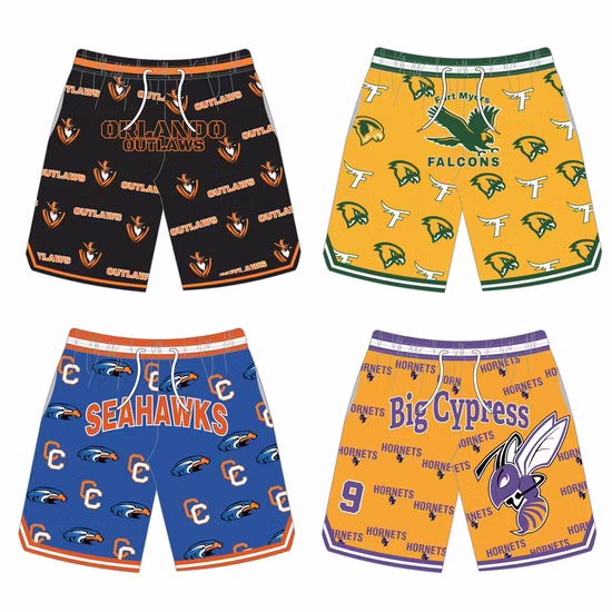 Fábrica OEM Design Personalizado Leve Secagem Rápida Mens Summer Beach Swim Surf Board Shorts com fecho de cordão