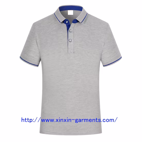 Polo de negócios uniforme de trabalho de alta qualidade bordado algodão poliéster masculino OEM camisa polo de golfe com logotipo personalizado